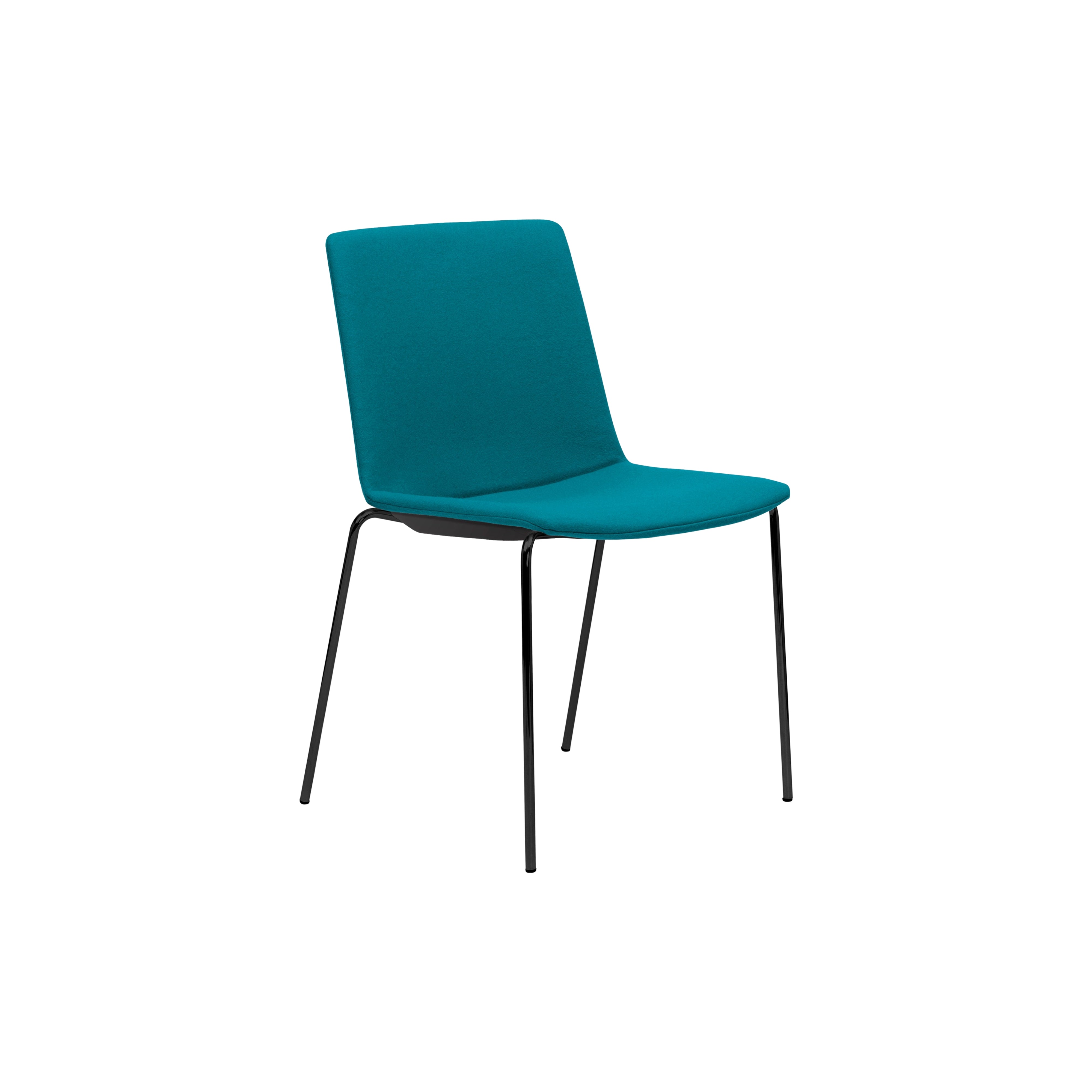 Jubel 4-Leg Black Frame Upholstered