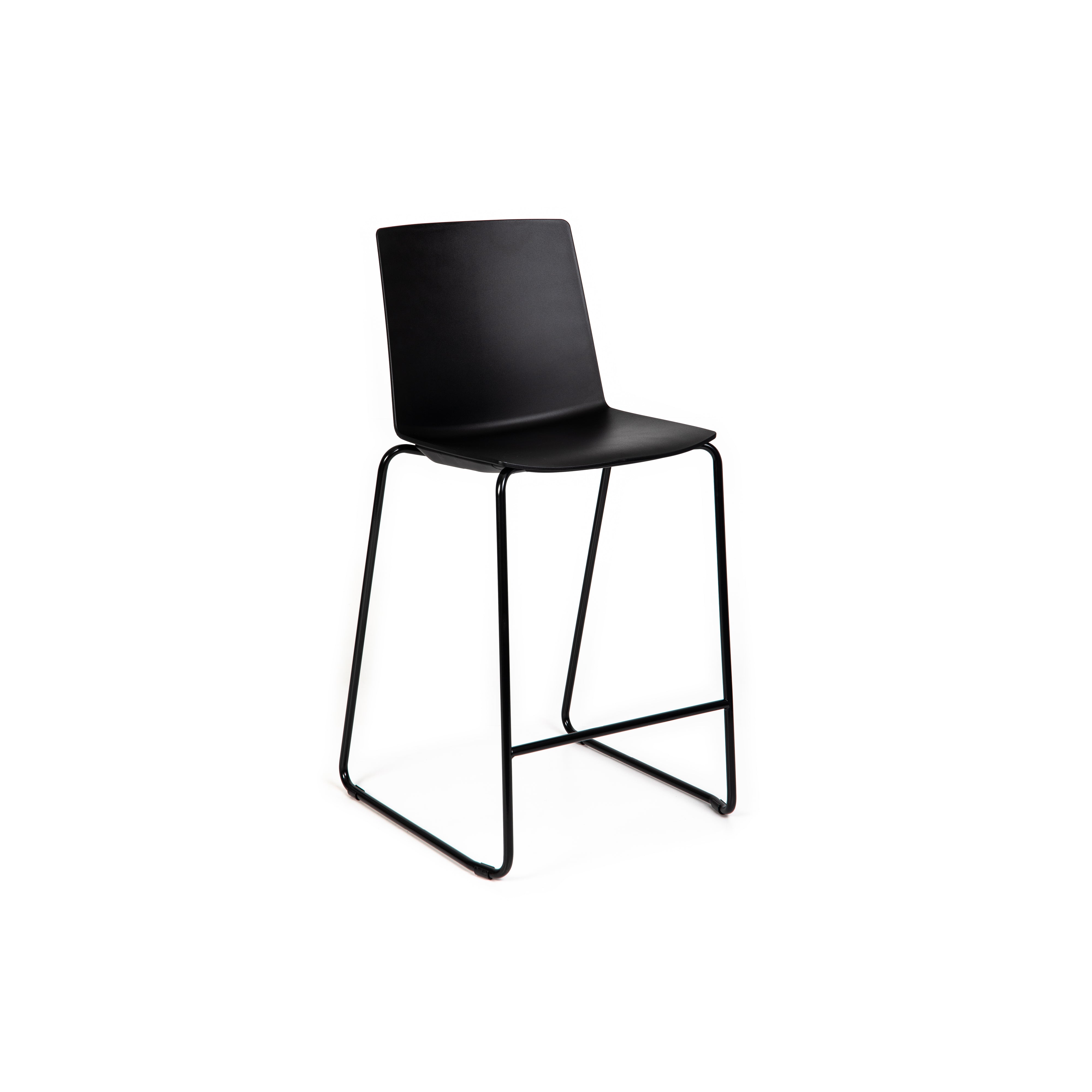 Jubel Stool 66 Black Sled Black Shell