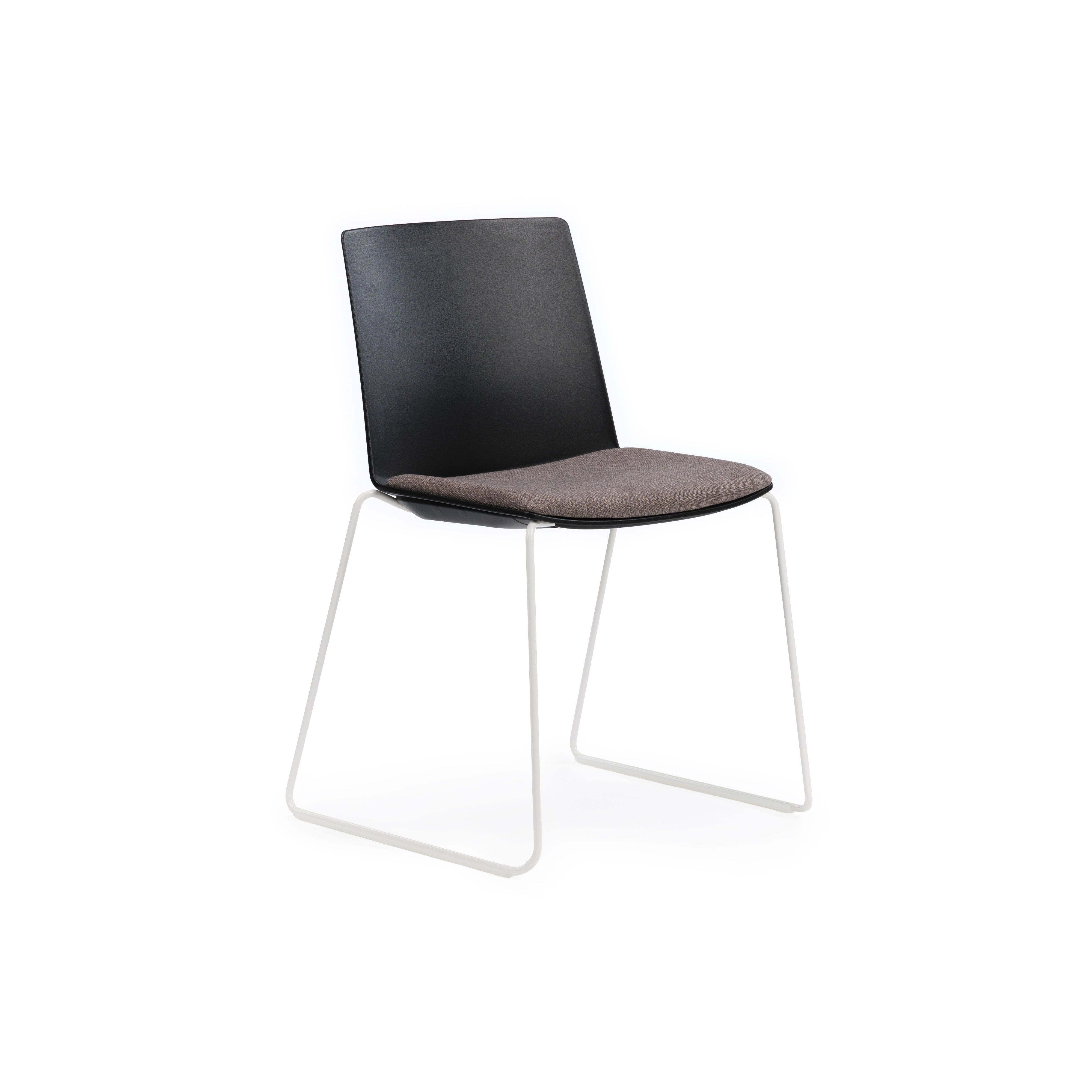 Jubel Sled White Black Shell Seat Pad