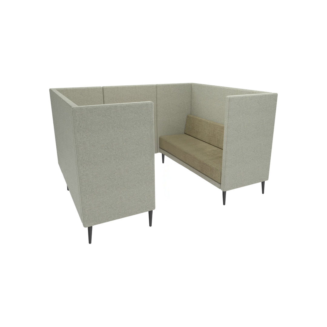 Quiet 75 High back booth 2 x 3 seater