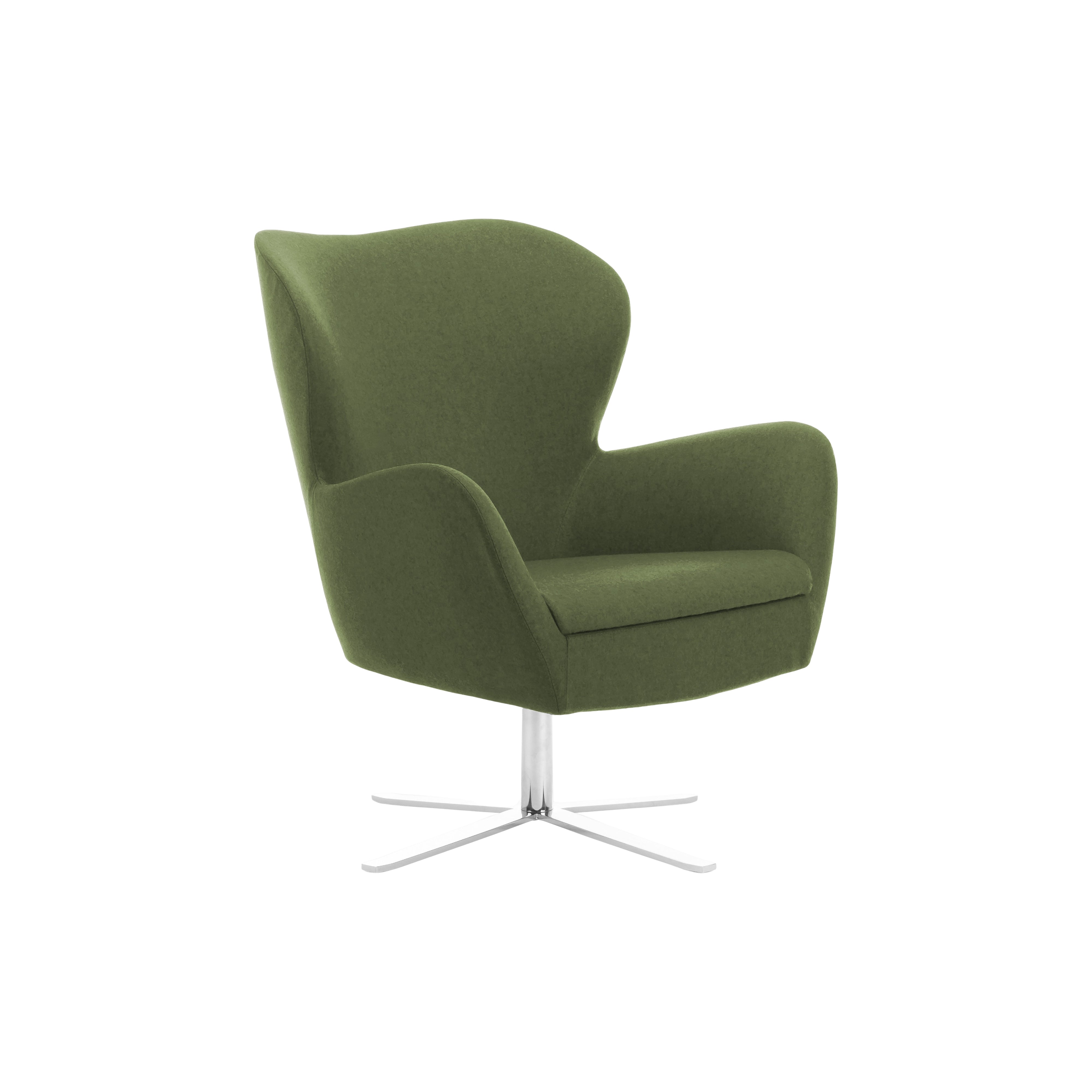 Sixty Lounge Swivel Polished