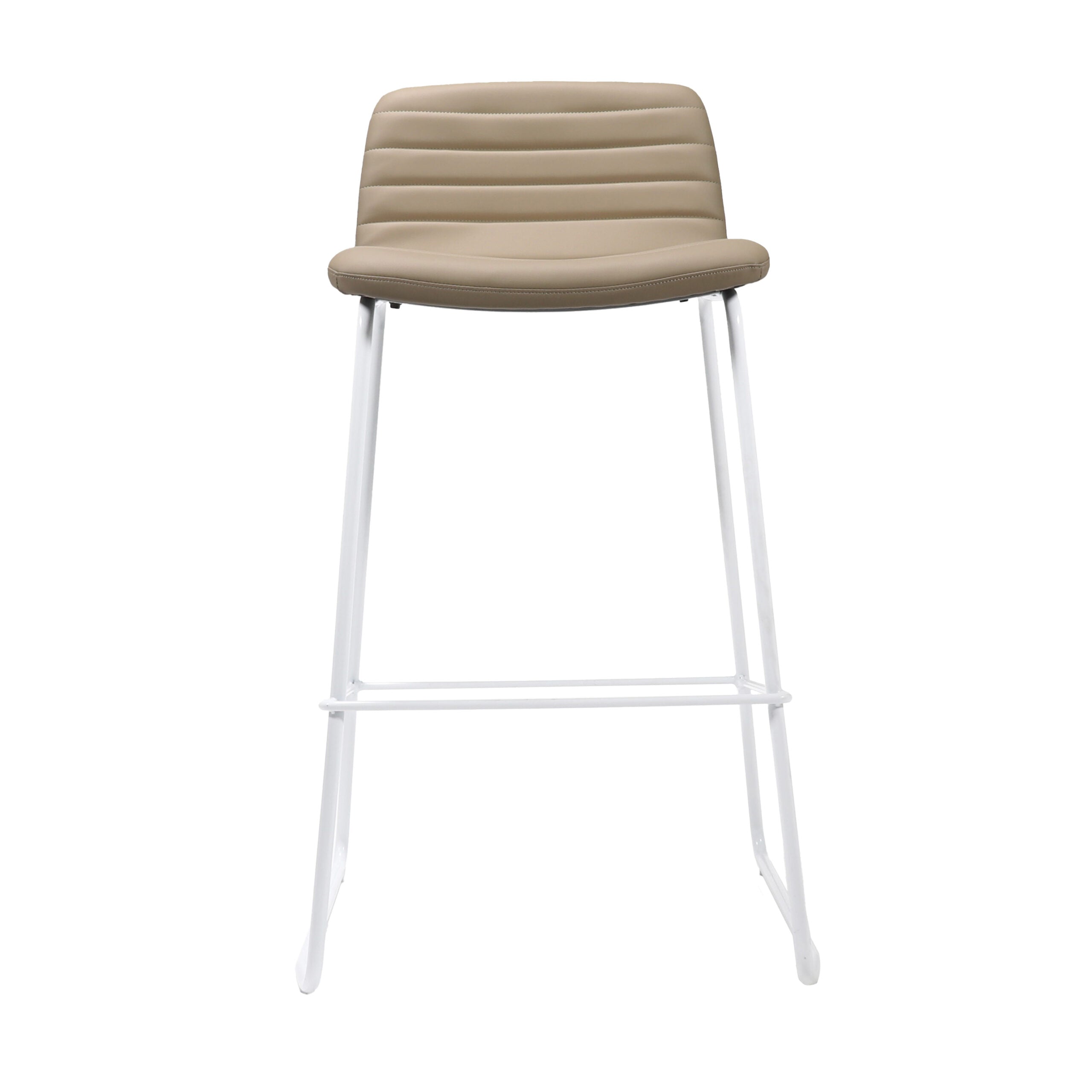 Pixel Counter Stool - 630H - Almond/White