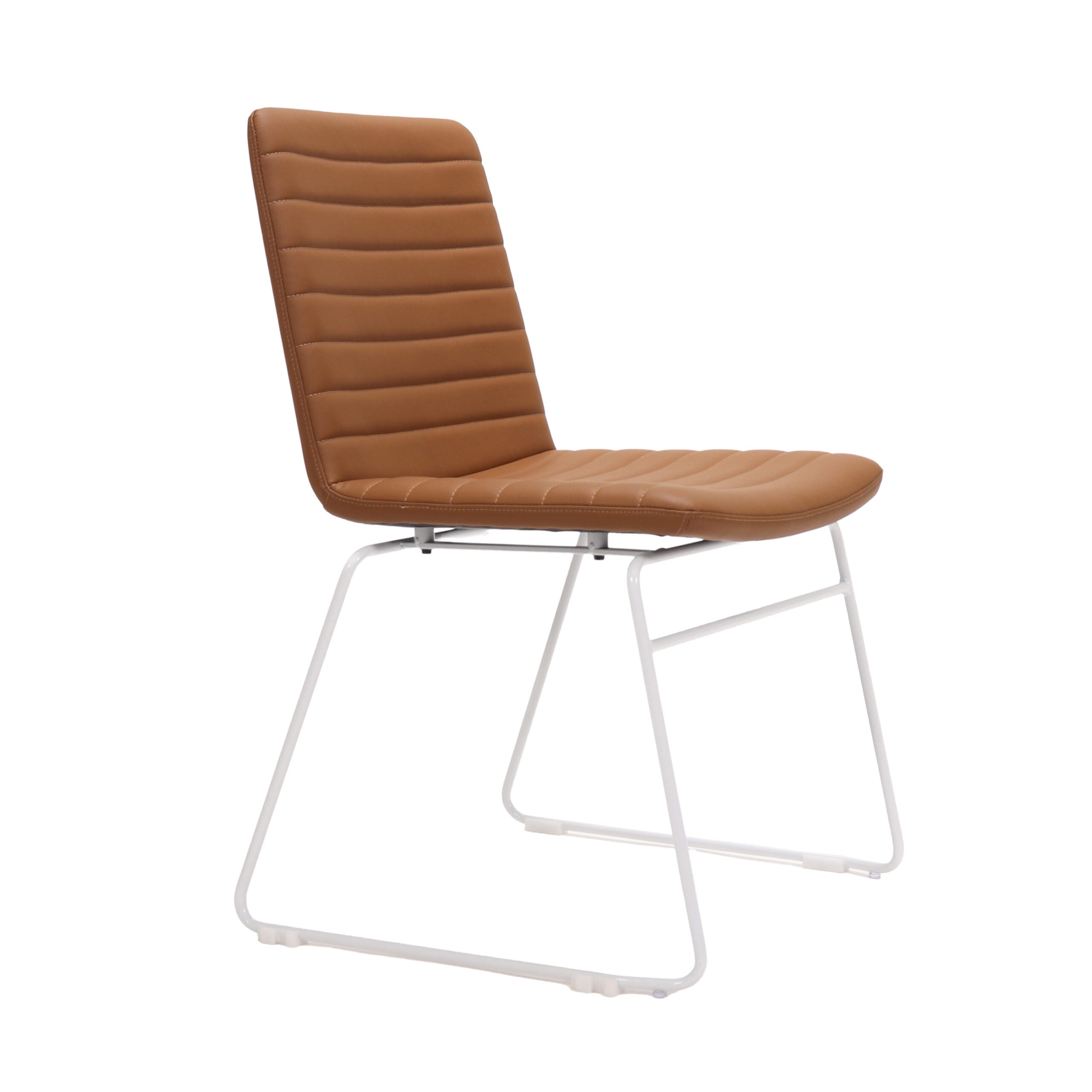 Pixel Sled Base Chair - Amber/White