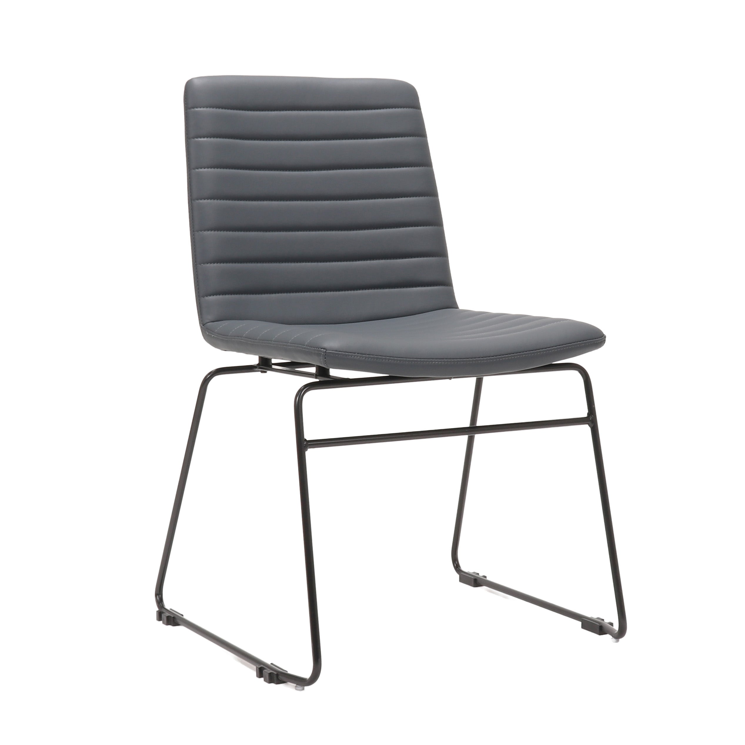 Pixel Sled Base Chair - French Navy/ Black