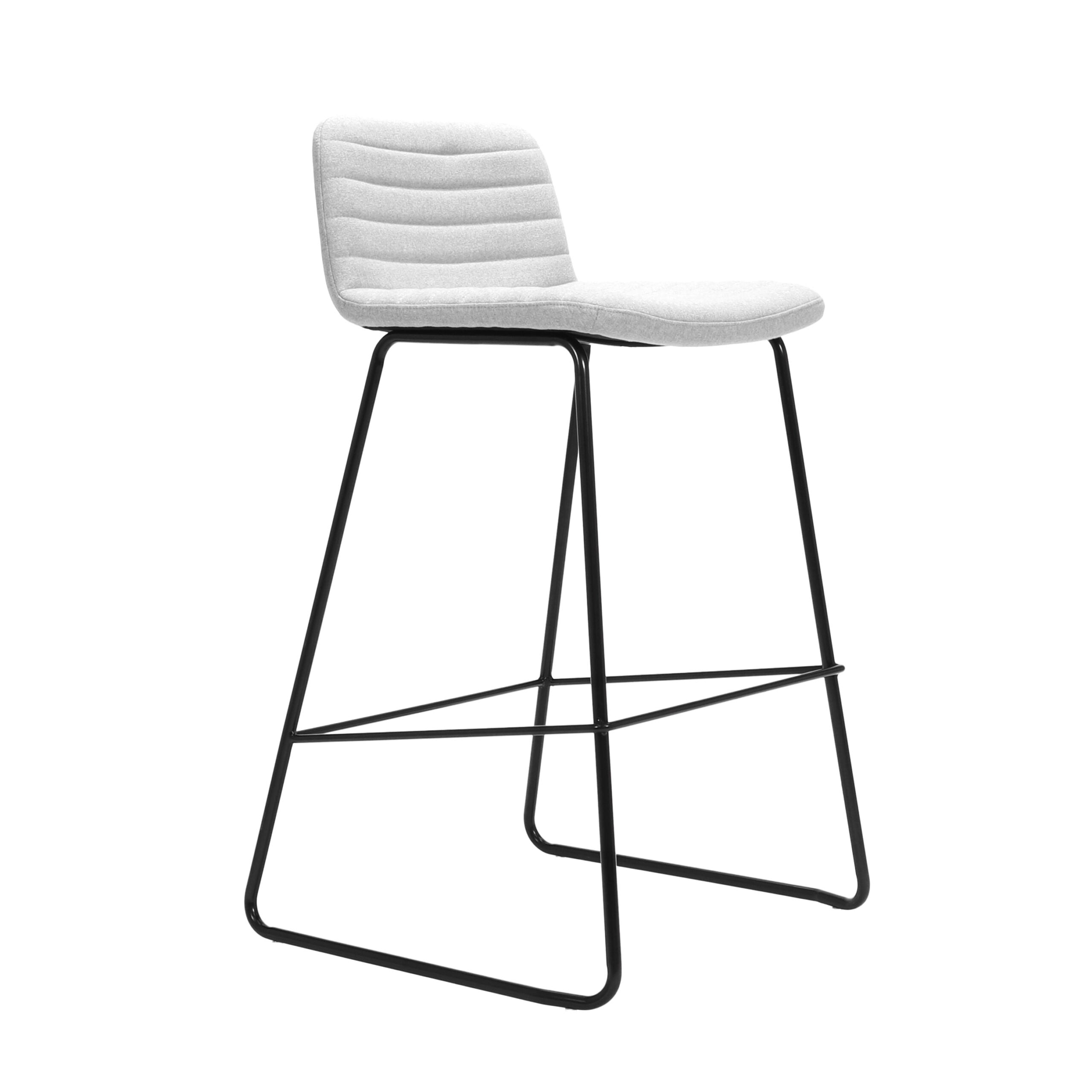 Pixel Bar Stool - 730H Light Grey/Black