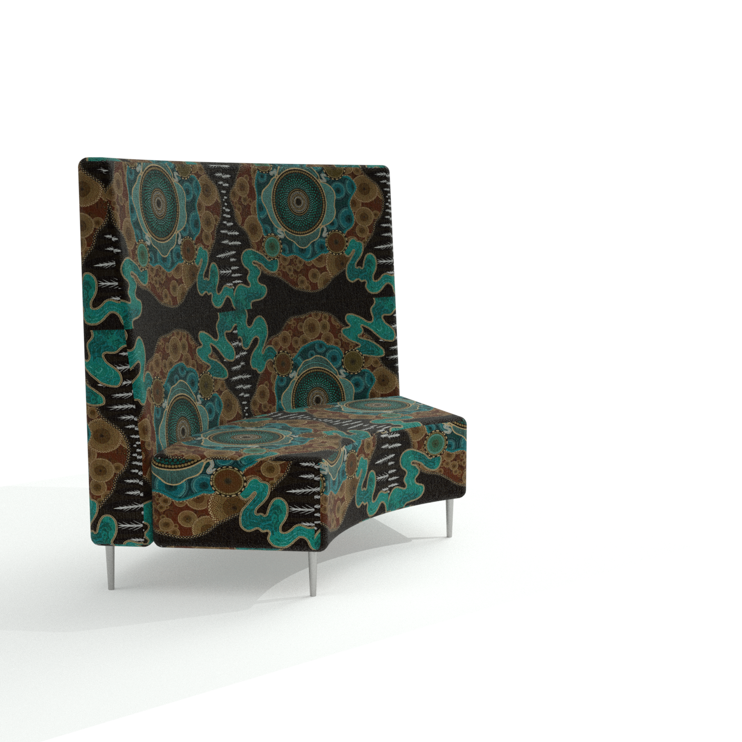 Yarning circle high back ( Quiet round )