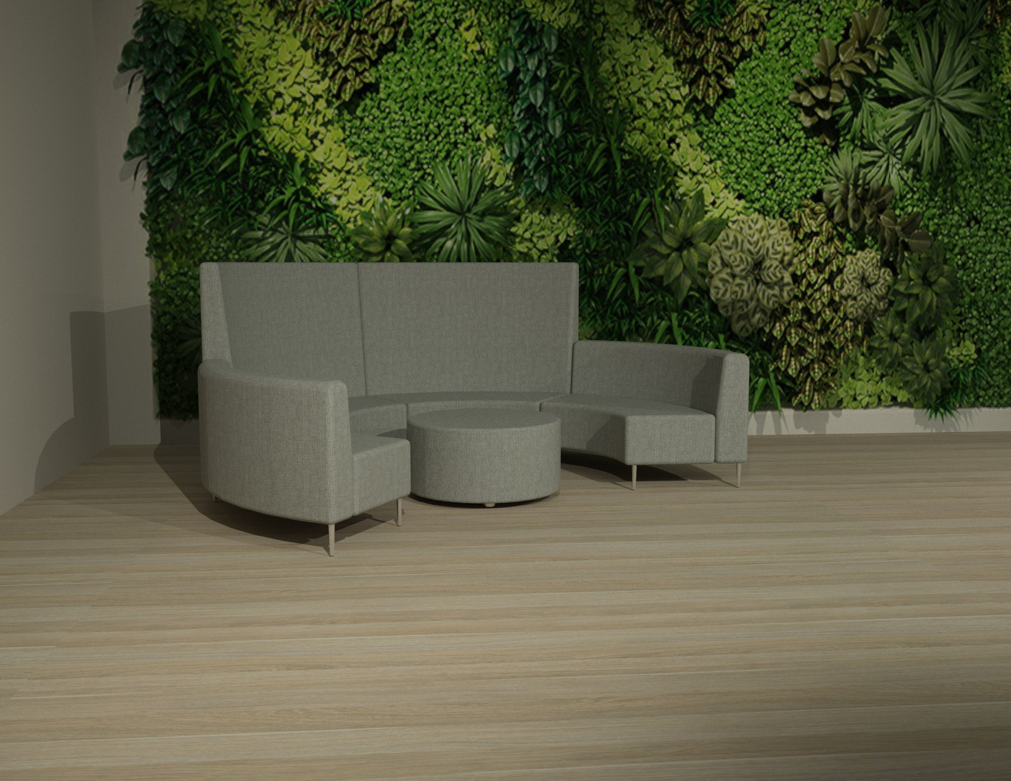 Yarning circle high back ( Quiet round )