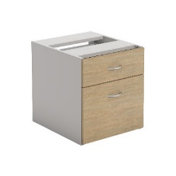 Desk Fixed Pedestal 1/1 Drawers - Locking