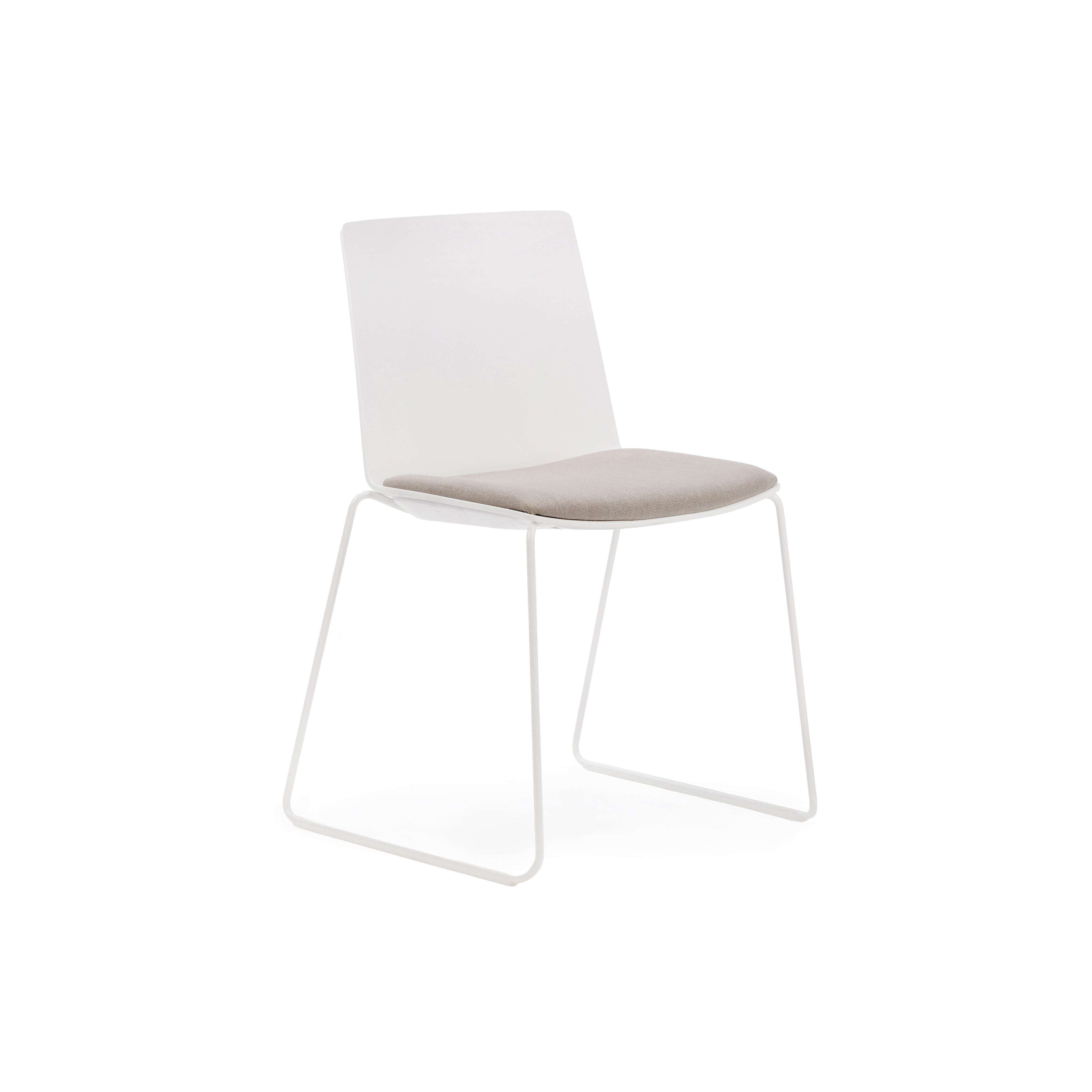 Jubel Sled White White Shell Seat Pad