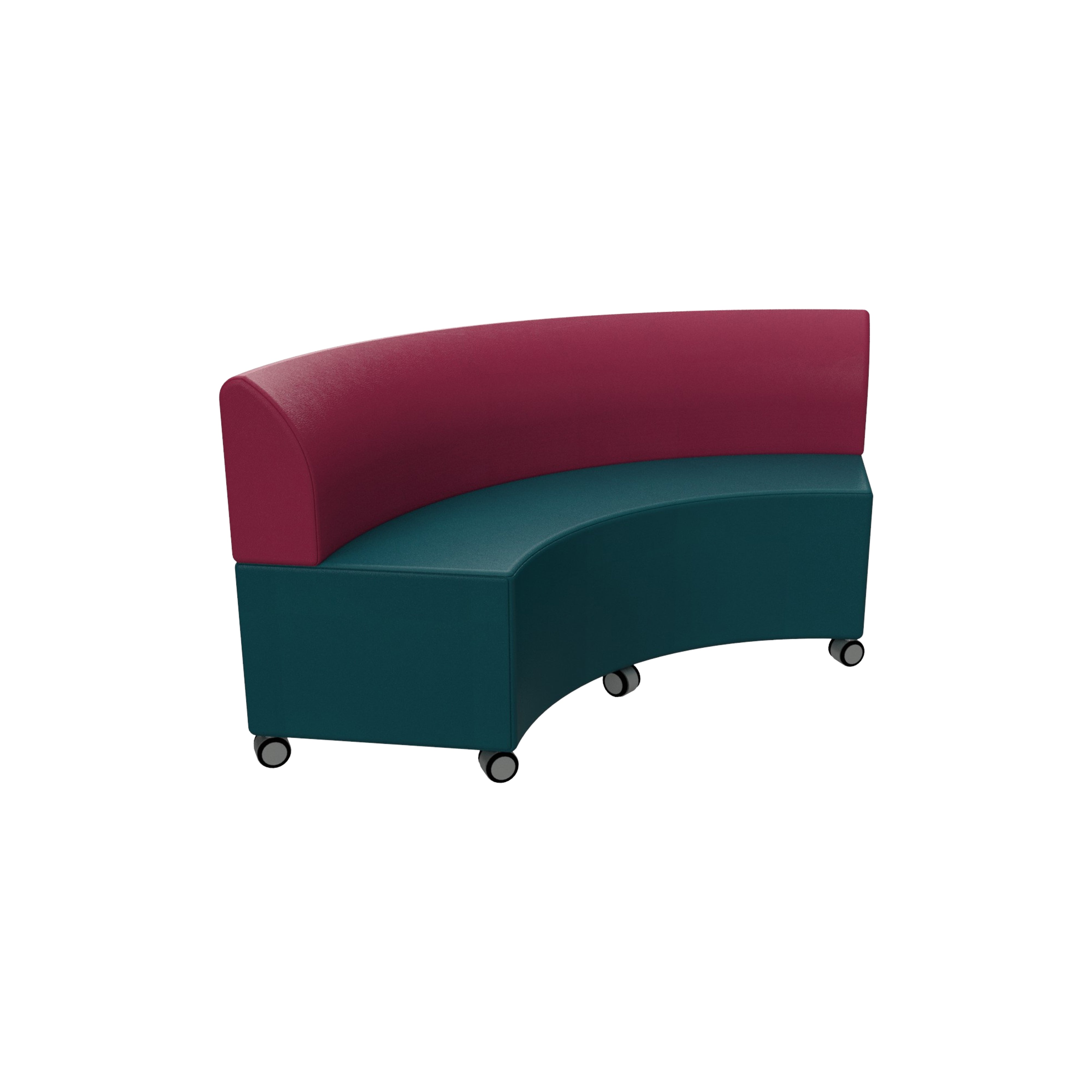 Spring Modular Curved with Back and Castors