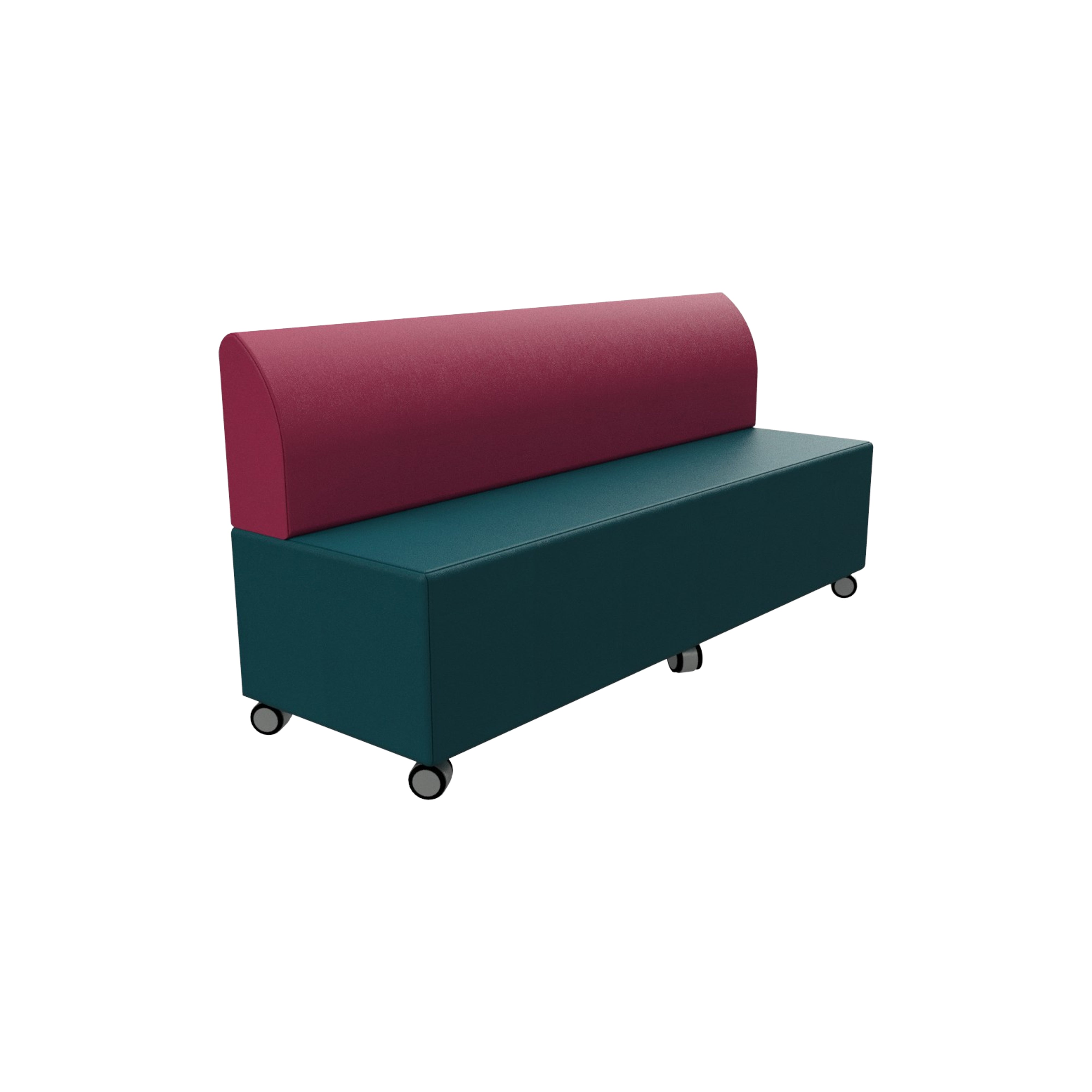 Spring Modular Straight with Back and Castors