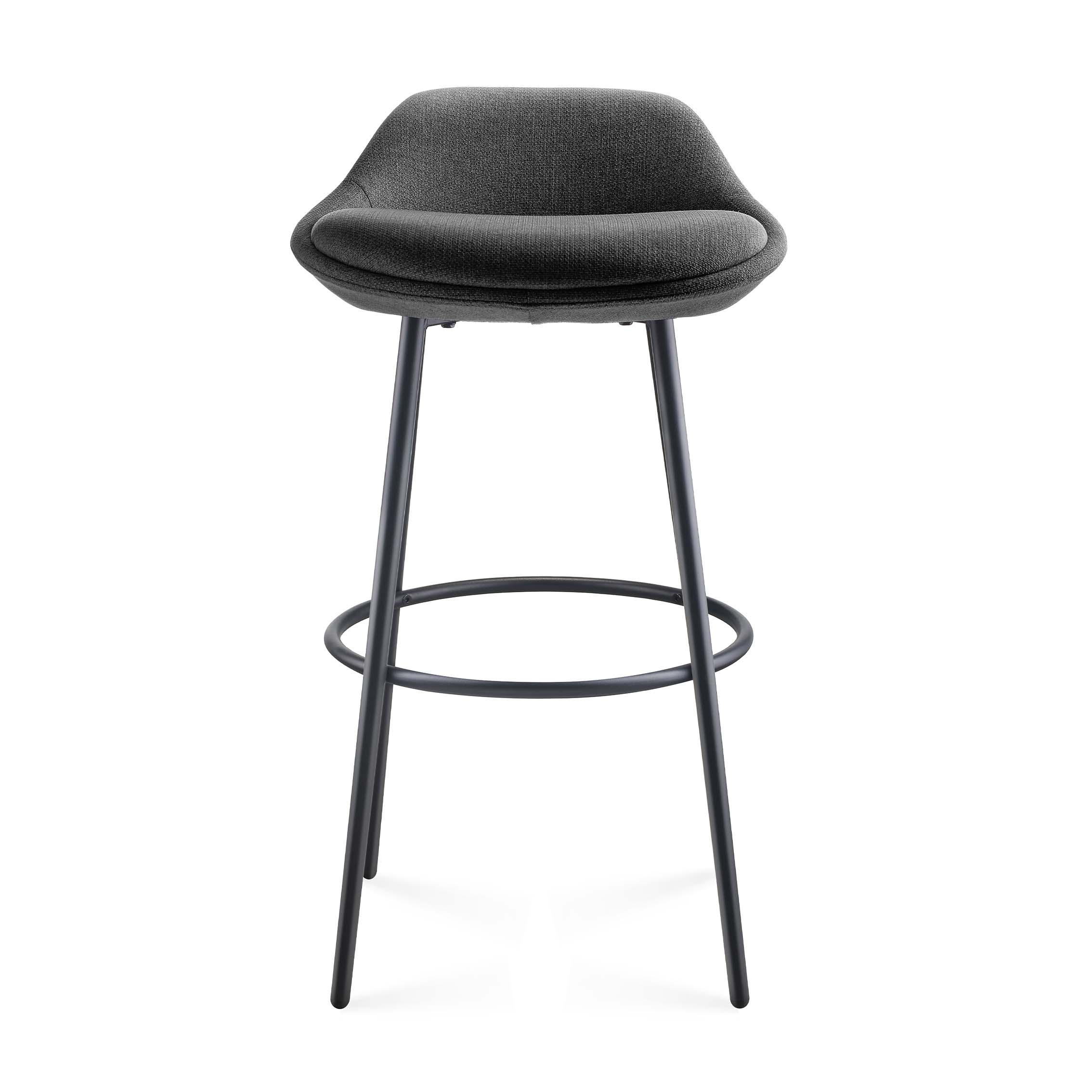 Eros Bar Stool - Charcoal 457 Fabric