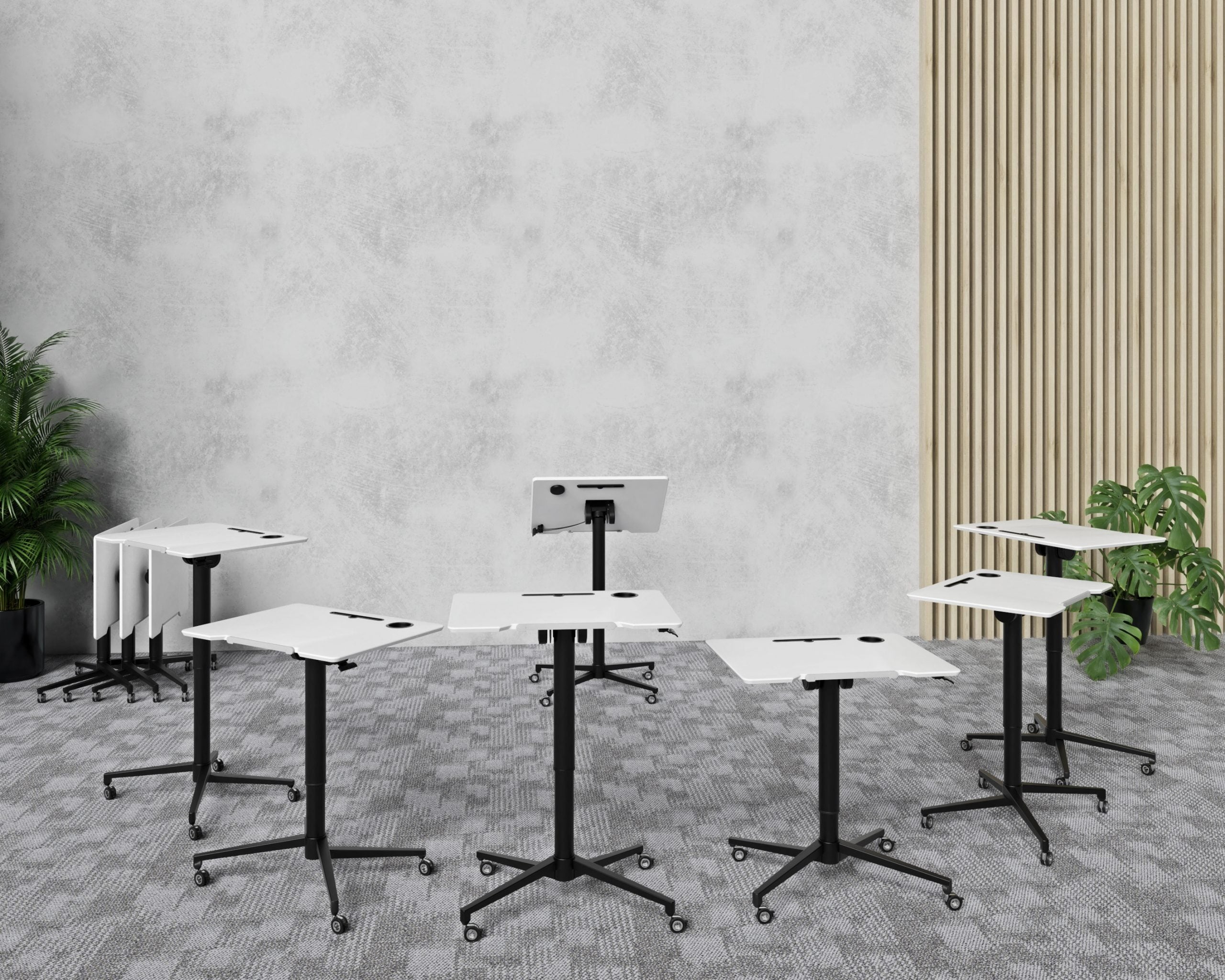 Single Column - Folding Workpoint Castor