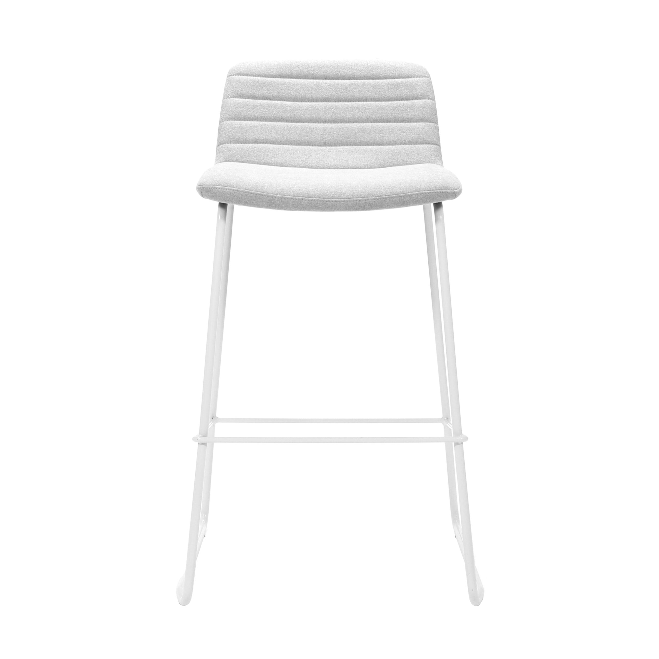 Pixel Counter Stool - 630H - Light Grey/White