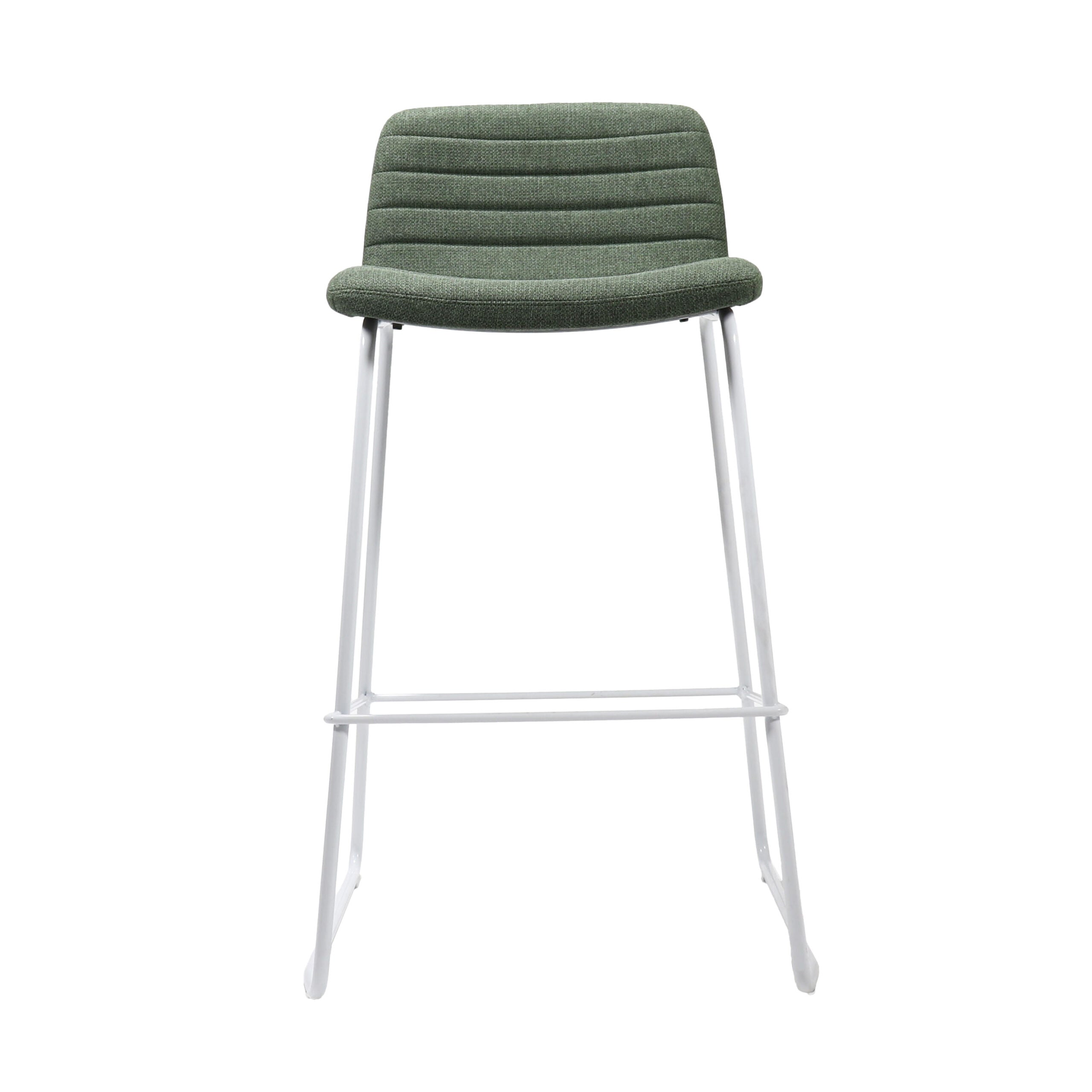 Pixel Bar Stool - 730H - Olive/ White